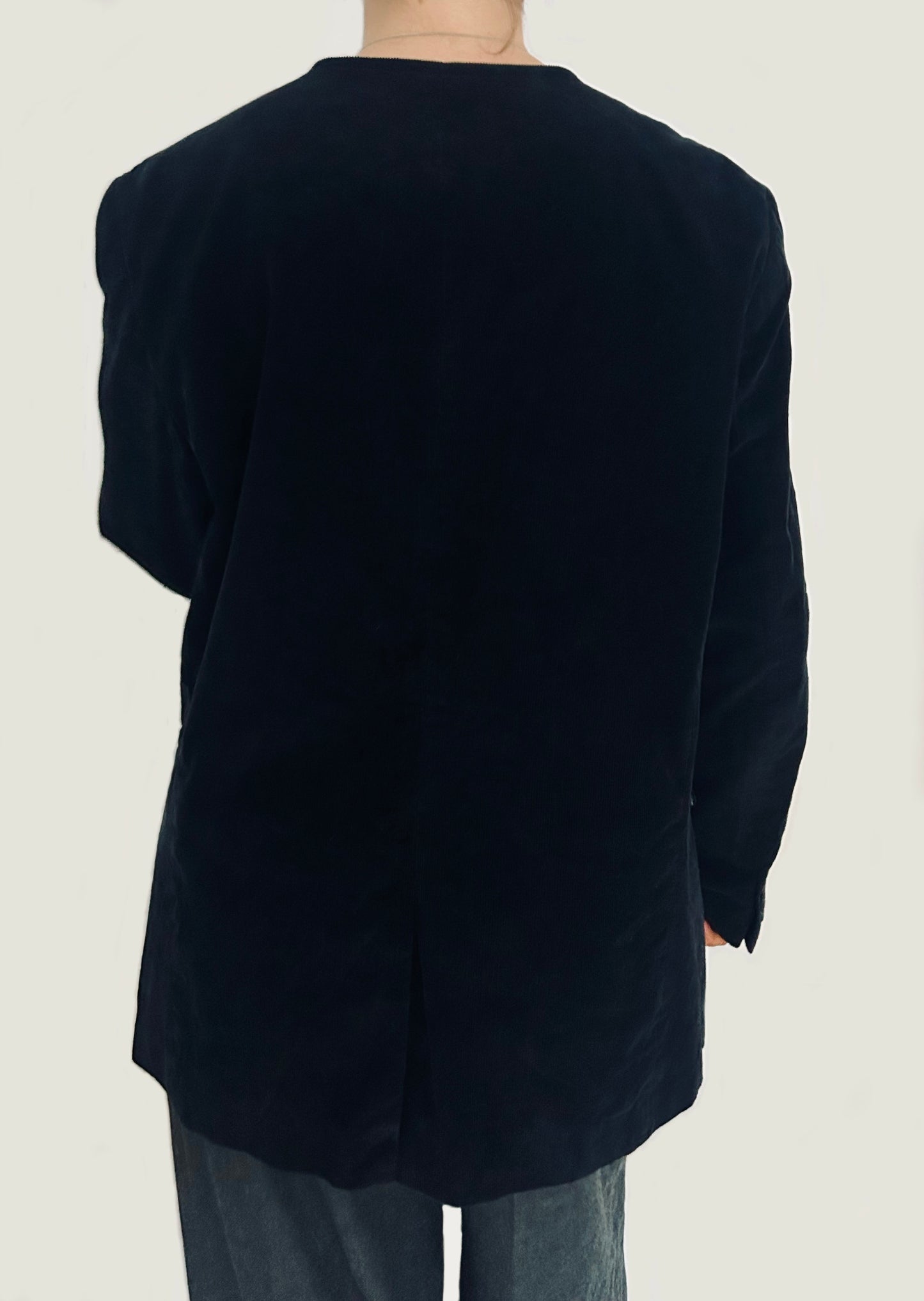 Black Corduroy Bow Jacket