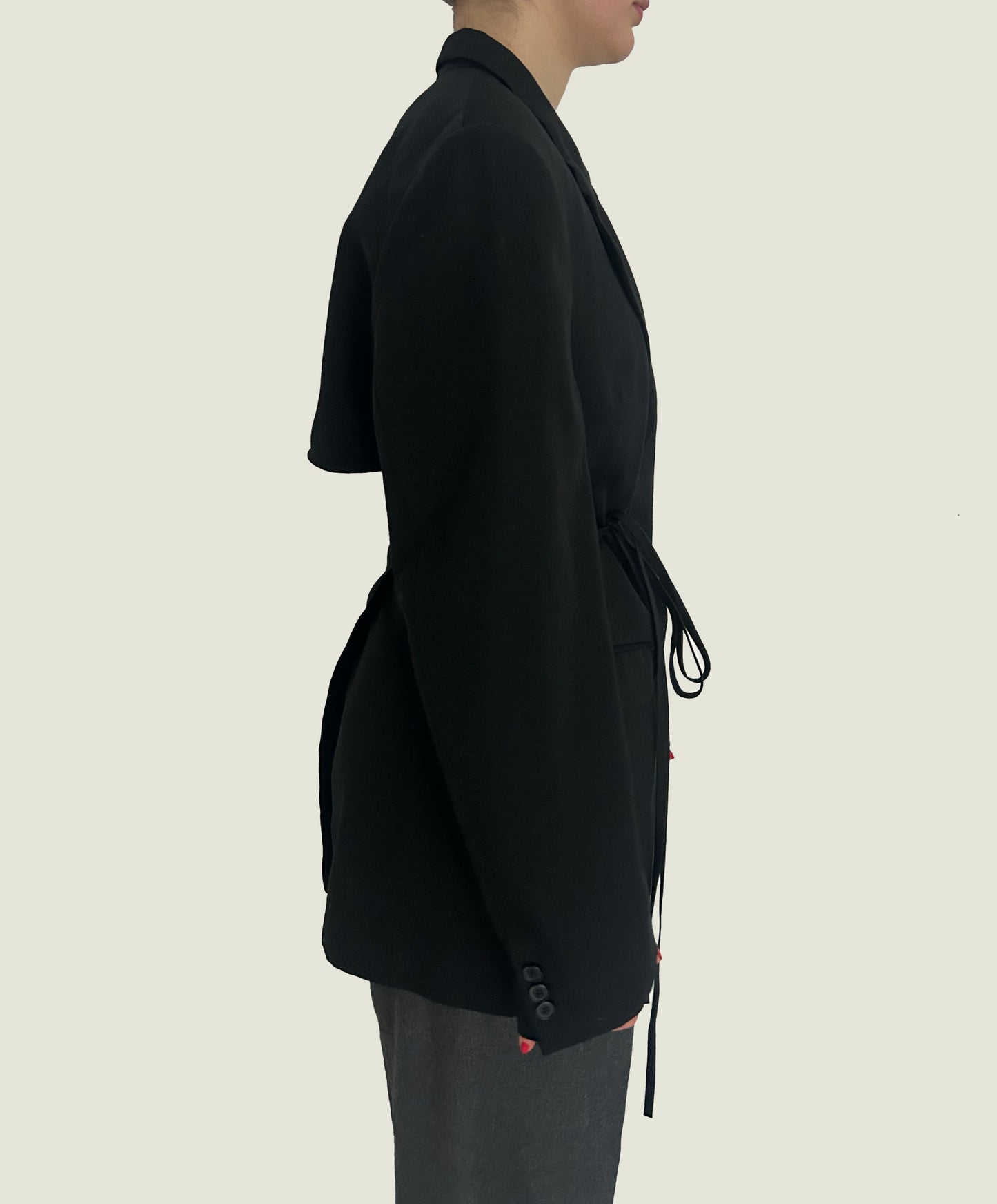 Black Wrap Jacket